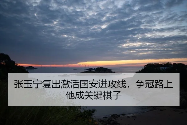 张玉宁复出激活国安进攻线，争冠路上他成关键棋子